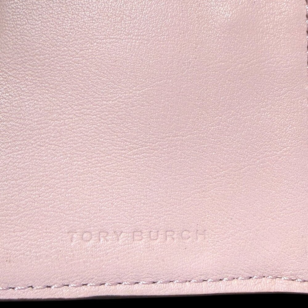 Tory Burch Hicks Garden Party Leather Snap Long Wallet with Tory Burch Dust bag - Picture 6 of 15